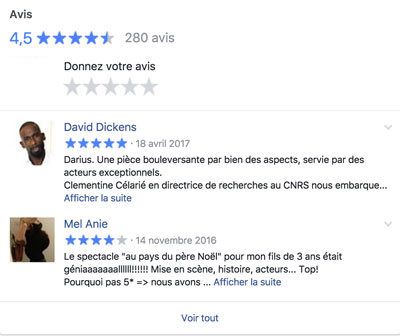 Facebook Théâtre des Mathurins