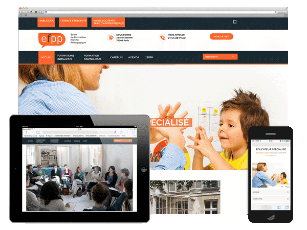 Un site pour l’Ecole de Formation Psychopédagogique de Paris