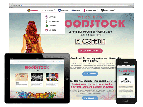 Welcome to Woodstock : le site