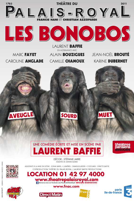 Bonobos-PalaisRoyal-40x60 Affiche Théâtre