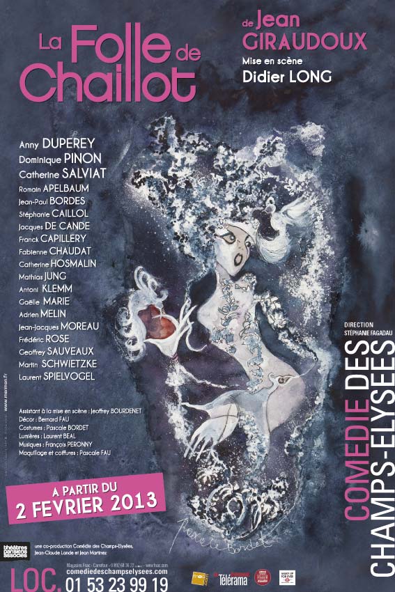 Cce-FolleDeChaillot-40x60 Affiche Théâtre