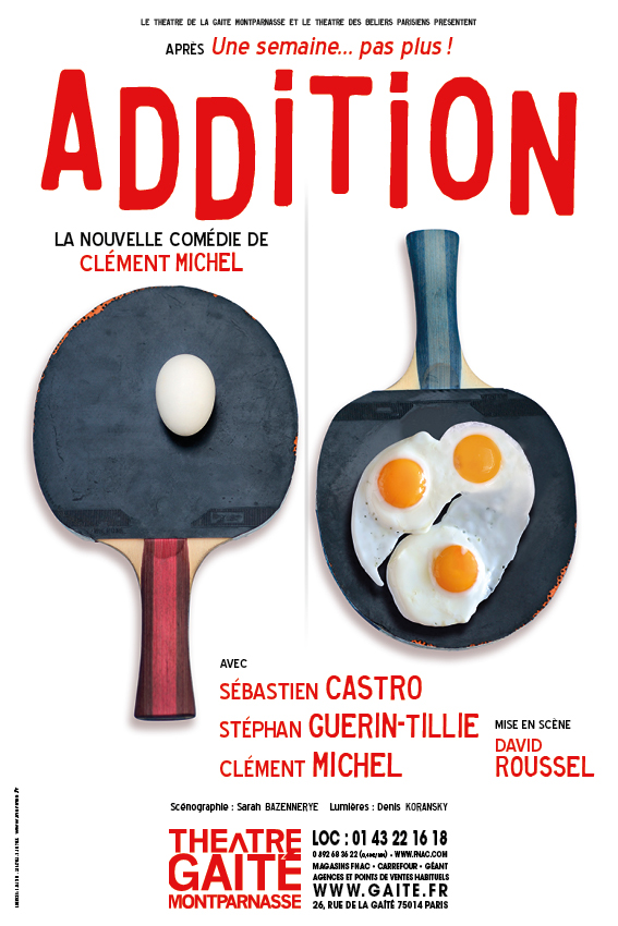 Gaite-Addition-40x60-2016 Affiche Théâtre