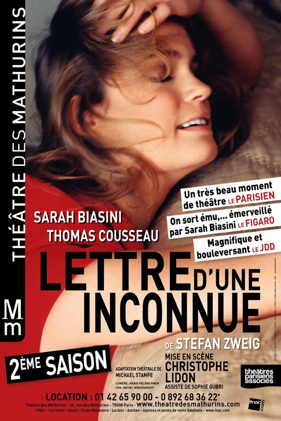 Mathurins-LettreUneInconnue-40x60-2012 Affiche Théâtre