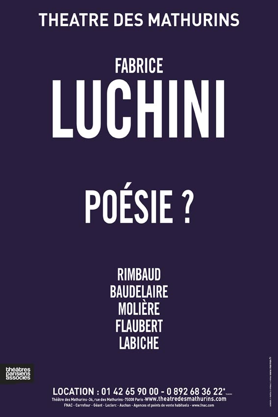 Mathurins-Luchini-Poesie-40x60 Affiche Théâtre