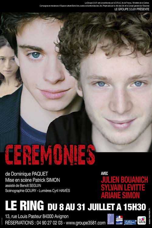 CEREMONIES AVIGNON 40X60 Affiche Théâtre