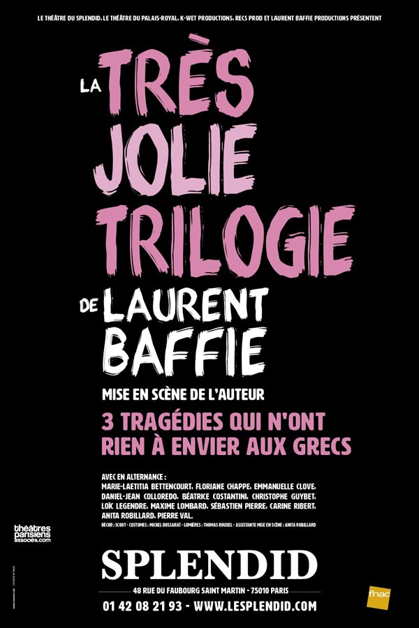 Baffie Trilogie Splendid 40x60 011018 WEB Affiche Théâtre