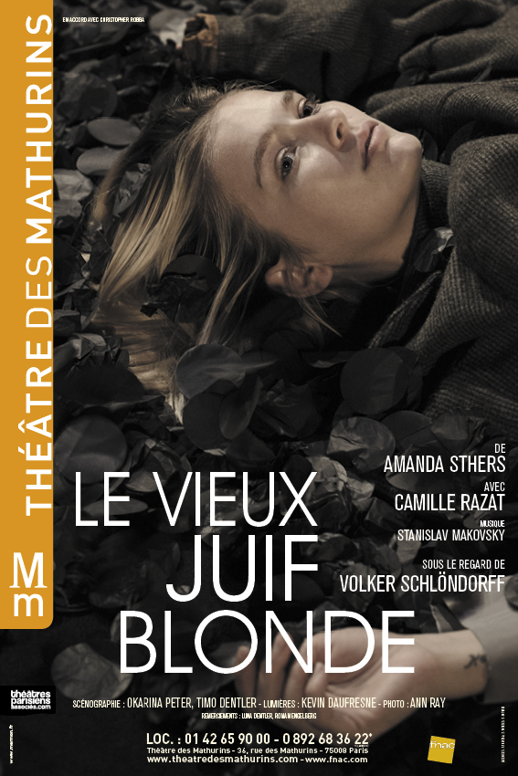 LeVieuxJuifBlonde Mathurins AFF 40x60 Affiche Théâtre