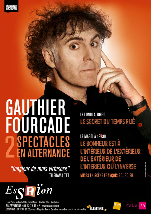 Gauthier Fourcade affiche théâtre Gauthier Fourcade affiche théâtre