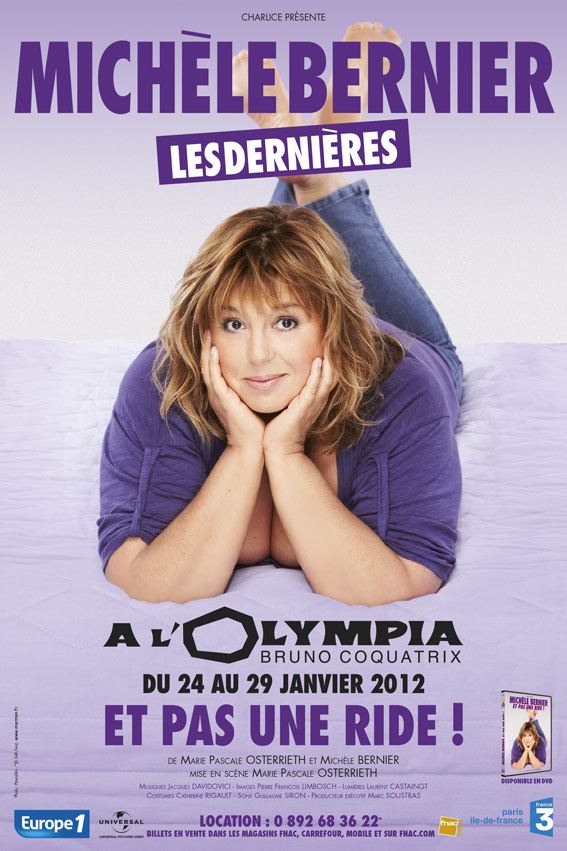 Michele Bernier 2012 EtPasUneRide Olympia 100x150 Affiche Théâtre