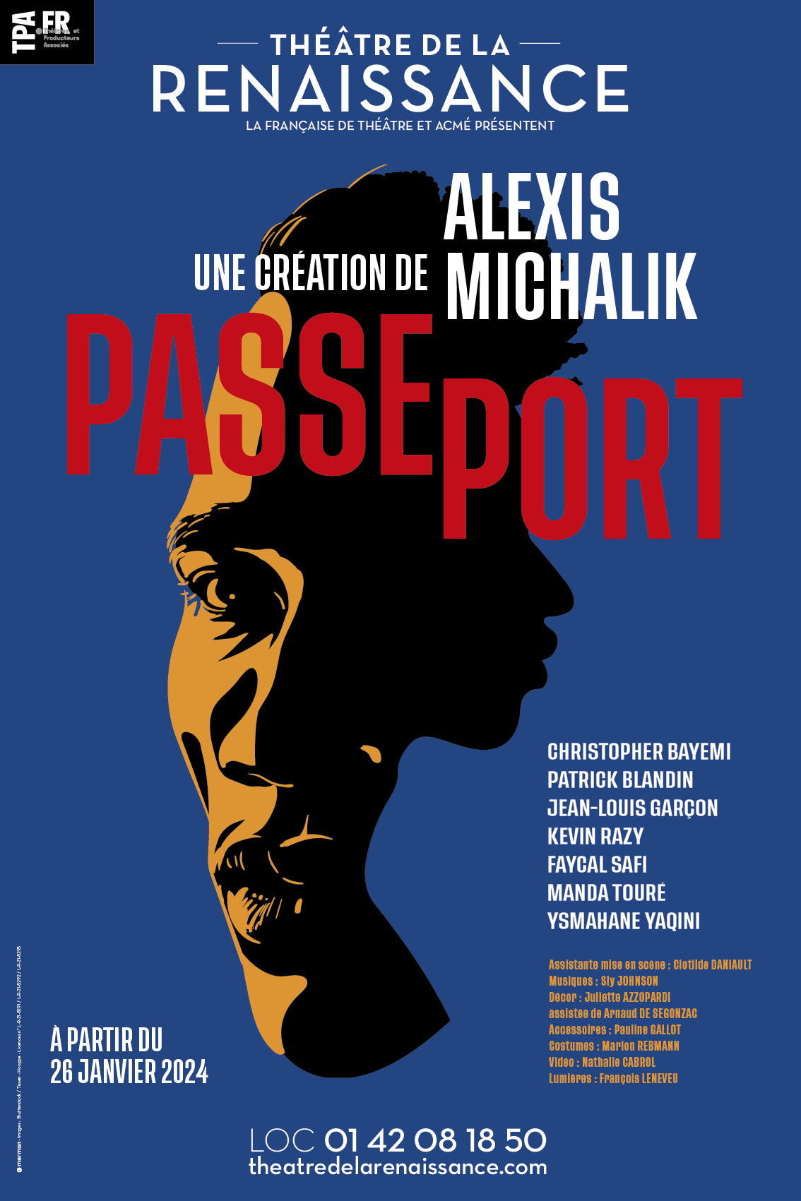 Affiche Passeport Alexis Michalik